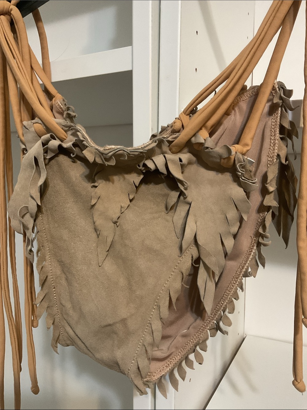 UJENA Diamond Head Chamois Bikini Bottom - 100% Suede • MED - Picture 11 of 12